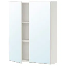 ikea enhet Mirror cabinet with 2 doors, white, 60x17x75 cm image 1