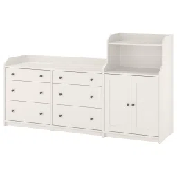 ikea hauga Storage combination, white, 208x116 cm image 1