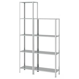 ikea hyllis Shelving unit in/outdoor, 100x27x140-183 cm image 1