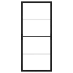 ikea skytta Sliding door frame, black, 102x231 cm-picture-30