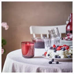 ikea störtskön Scented candle in glass, Berries/red, 50 hr image 4