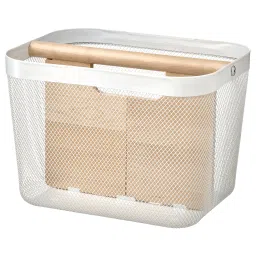 ikea risatorp Basket with compartments, white, 33x24x23 cm-picture-15