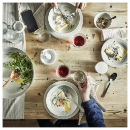 ikea sandskädda Deep plate, light grey-beige, 21 cm image 4