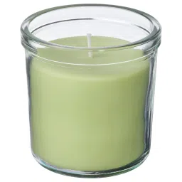 ikea lövskogslund Scented candle in glass, Apple/light green, 40 hr-picture-25