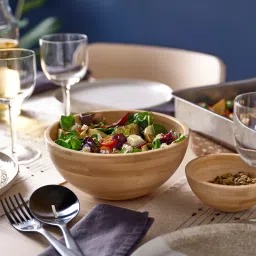 ikea blanda matt Serving bowl, bamboo, 20 cm image 3