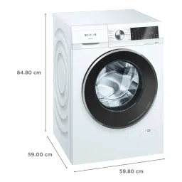 SIEMENS 10/6 kg Fully Automatic Front Load Washer Dryer (iQ500, WN54A2U0IN, Wave Drum, White) image 3
