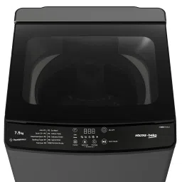 VOLTAS beko 7.5 Kg 5 Star Fully Automatic Top Load Washing Machine (WTL7506UAA, Aqua Wave Drum, Medium Grey) image 3