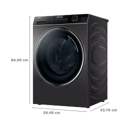 Haier 10.5/7 kg 5 Star Fully Automatic Front Load Washer Dryer(HWD105-B14959S8U1, Direct Motion Motor, Dark Jade Silver) image 3