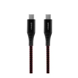 Croma Type C to Type C 3.3 Feet (1M) Cable (Nylon Braided, Red) image 4