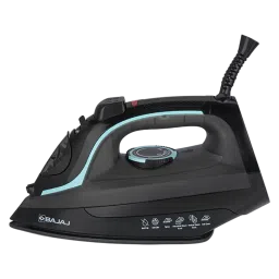 BAJAJ Mx 45 2000 Watts 220ml Steam Iron (Non Stick German Coated Technology, 440510, Black & Grey) image 4