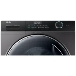 Haier 10.5/7 kg 5 Star Fully Automatic Front Load Washer Dryer(HWD105-B14959S8U1, Direct Motion Motor, Dark Jade Silver) image 4