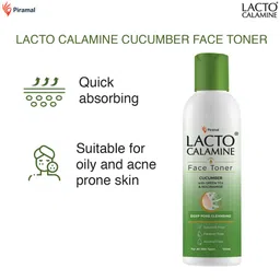 Lacto Calamine Set Of 2 Cucumber Face Toner With Green Tea & Niacinamide - 120ml Each image 5