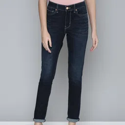 Levis Women Blue 711 Skinny Fit Light Fade Mid Rise Stretchable Jeans-image-36