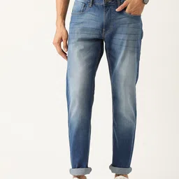 Flying Machine Men Blue Slim Tapered Fit Heavy Fade Stretchable Jeans-picture-24