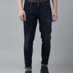 SPYKAR Men Kano Tapered Fit Light Fade Ankle Length Stretchable Jeans-picture-49