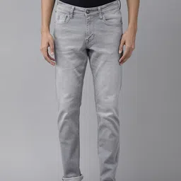 u.s. polo assn. denim co. U S Polo Assn Denim Co Men Grey Slim Fit Light Fade Stretchable Jeans-picture-42