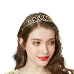 Shining Diva Fashion Set of 2 Embellished Tiara with Birthday Sash image 4