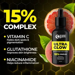 BEARDO Ultra Glow Face Duo - Brightening Face Serum 30ml & Face Wash 100ml image 3