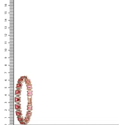 Saraf RS Jewellery Women Red & White American Diamond Handcrafted Wraparound Bracelet image 2