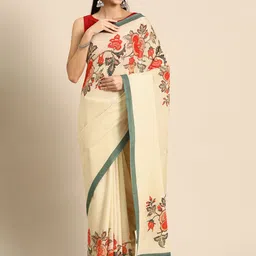 BUTA BUTI Floral Pure Cotton Saree-picture-24