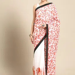 BUTA BUTI Floral Pure Cotton Saree-picture-22