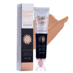 Fashion Colour Oil Free Sunscreen Velvet Smooth Cream Foundation - 40 g - Shade 02-picture-8