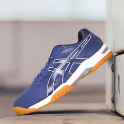 ASICS Men Blue Gel-Courtmov Solid Running Shoes with Perforation Detail-picture-34