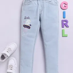 Here&Now X Game Begins Girls Slim Fit Printed Stretchable Jeans-picture-46