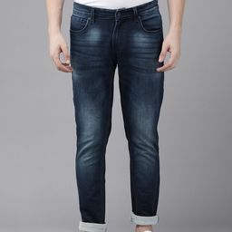 SPYKAR Men Blue Slim Fit Low-Rise Light Fade Stretchable Jeans-picture-41