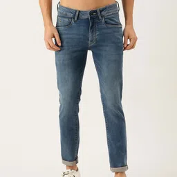 Flying Machine Men Blue Michael Slim Tapered Fit Light Fade Mid Rise Stretchable Jeans-picture-11