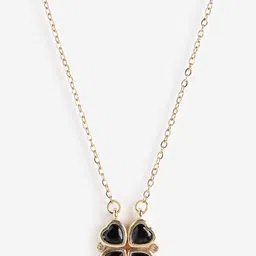 DressBerry Gold-Plated Cubic Zirconia Stainless Steel Necklace-picture-35