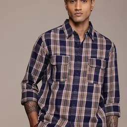 Roadster Men Pure Cotton Casual Shirt-image-67