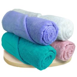 Heelium Set Of 4 Solid 600 GSM Super Soft Quick Absorbent Bamboo Bath Towel-picture-25