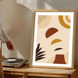 Art Street Beige & Brown 1 Piece Synthetic Wood Other Wall Paintings-image-60