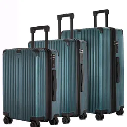 CARRIALL Unisex Meta Set Of 3 Textured Hard-Sided Trolley Bag-picture-37