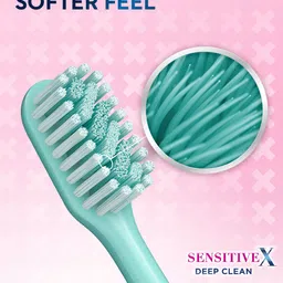 Oral - B 2 Pcs Sensitive X Deep Clean Ultra Soft Bristles Manual Toothbrush image 5