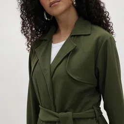 The Roadster Life Co. Notched Laped Collar Front Open Overcoat image 5