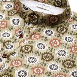 Luxrio Men Printed Mandarin Collar Regular Kurta with Pyjamas image 2