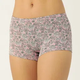 Leading Lady Pack Of 3 Printed Assorted Mid-Rise Boy Shorts image 4