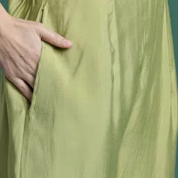 Indo Era Floral Embroidered Thread Work Kurta with Trousers & With Dupatta image 3