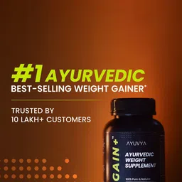 Ayuvya Set Of 2 i-Gain+ Ayurvedic Weight Gain & Muscle Gain Tablets - 90 Tablets Each image 2