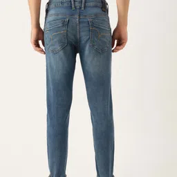 Flying Machine Men Blue Michael Slim Tapered Fit Light Fade Mid Rise Stretchable Jeans image 2