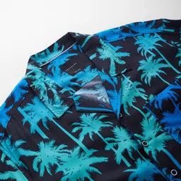 VASTRADO Classic Floral Printed Cuban Collar Oversized Casual Shirt image 2