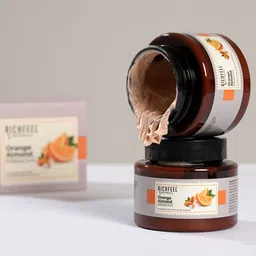 Richfeel Set of 2 Orange Almond Exfoliating Scrub - 100 g each image 3