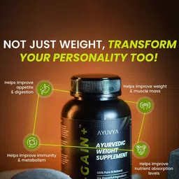 Ayuvya Set Of 2 i-Gain+ Ayurvedic Weight Gain & Muscle Gain Tablets - 90 Tablets Each image 5