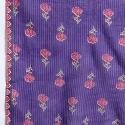 Indo Era Floral Printed Beads & Stones Pure Cotton Kurta with Trousers & With Dupatta image 4