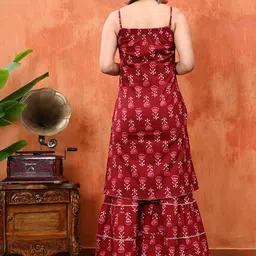 Billion Women Floral Printed Cotton Kurta with Trouser & Dupatta image 5