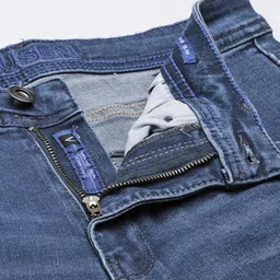 VAN HEUSEN DENIM LABS Men Navy Blue Slim Fit Stretchable Jeans image 5