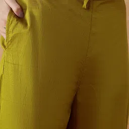 Sangria Ethnic Motifs Embroidered Thread Work Pure Silk Straight Kurta Set image 5