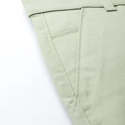 SOJANYA Men Green Smart Fit Solid Formal Trousers image 3